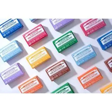 Dr. Bronner's Pure-Castile Bar Soap - Lavender, 5 Oz (6 Pack)