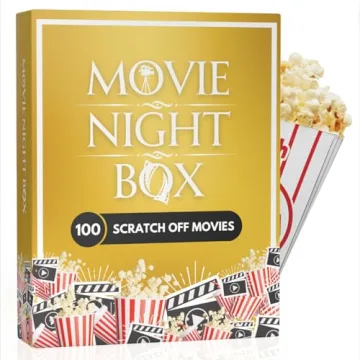 Interactive Movie Night Box: 100 Scratch-Off Films & Hidden Gems