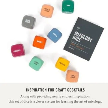 Mixology Dice Set - Craft Cocktails & Mocktails Creatively