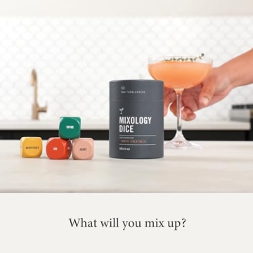 Mixology Dice Set - Craft Cocktails & Mocktails Creatively