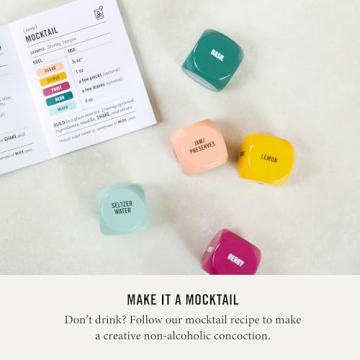 Mixology Dice Set - Craft Cocktails & Mocktails Creatively