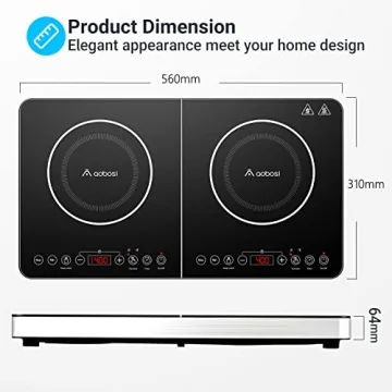 Aobosi Dual Burner Induction Cooktop Fast Heating Safe