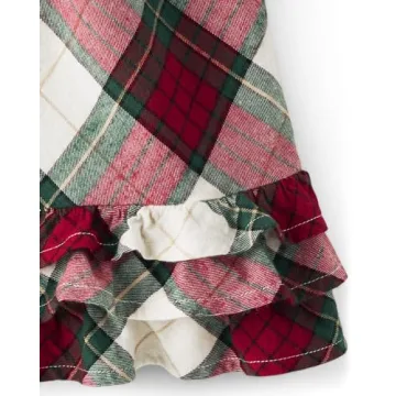 Gymboree Newborn Long Sleeve Holiday Plaid Dress