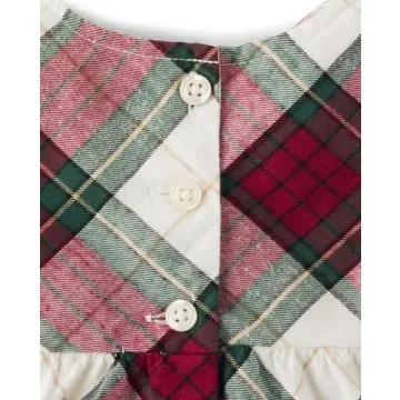 Gymboree Newborn Long Sleeve Holiday Plaid Dress