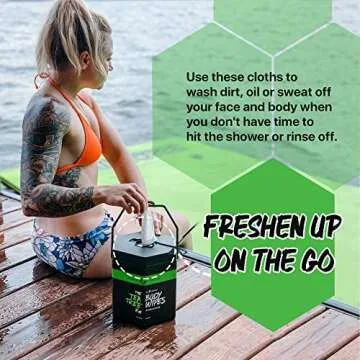 Klean Freak Body Wipes - Large, Eco-Friendly, Travel Ready