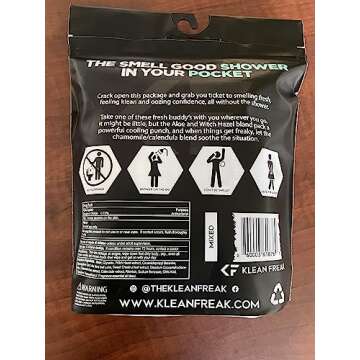 Klean Freak Body Wipes - Large, Eco-Friendly, Travel Ready