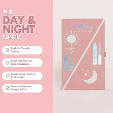 Lash Therapy Australia Day to Night Bundle Eyelash Growth Serum + Every Lash Growth Serum Mascara, Eyelash Serum to Grow Lashes + Waterproof Mascara Black Volume and Length, Cruelty Free