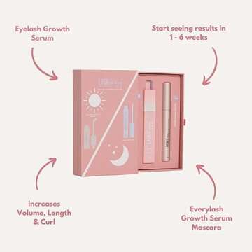 Lash Therapy Australia Day to Night Bundle Eyelash Growth Serum + Every Lash Growth Serum Mascara, Eyelash Serum to Grow Lashes + Waterproof Mascara Black Volume and Length, Cruelty Free