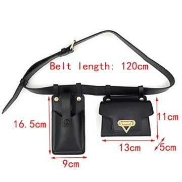 Primila Women PU Leather Fanny Waist Bag for Stylish Outings