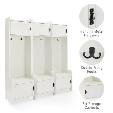 Crosley Fremont Hall Tree - Stylish Entryway Storage Solution