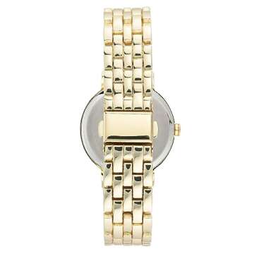 Nine West Women's Gold-Tone Bracelet Watch, NW/2402GLGB