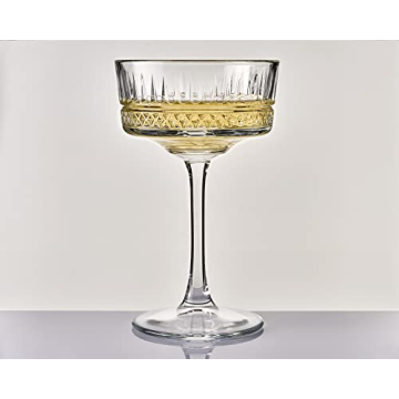 Elegant Pasabahce Vintage Coupe Glasses Set for Celebration