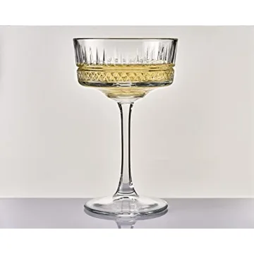 Elegant Pasabahce Vintage Coupe Glasses Set for Celebration