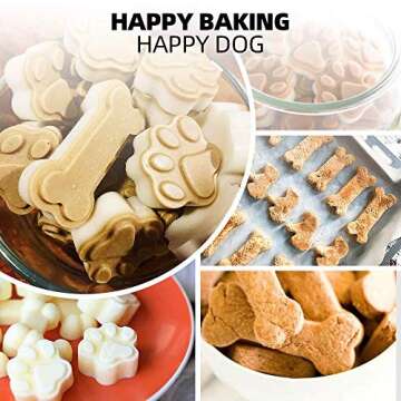 YIGWANG 55 Pcs Dog Treat Maker: Homemade Sweets for Pets & Kids