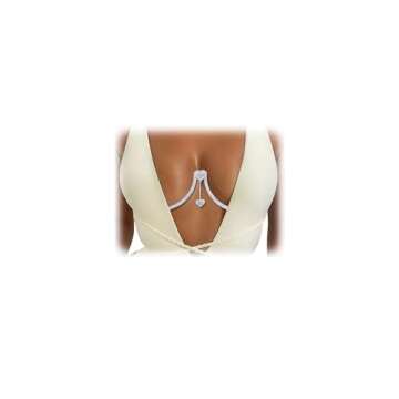 Rhinestone Chest Bracket Chain Trendy Crystal Heart Pendant Bra Chain Sexy Bikini Body Chain Jewelry for Women