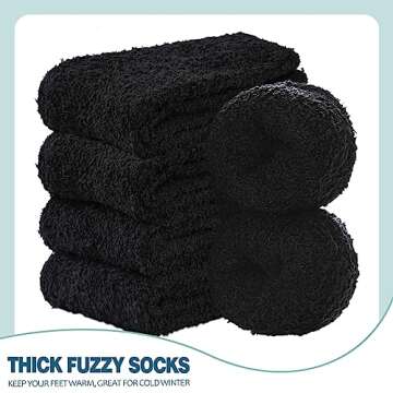 FANZERO Fuzzy Socks for Women - Cozy Winter Warmth