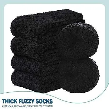 FANZERO Fuzzy Socks for Women - Cozy Winter Warmth