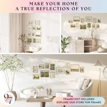 97 Decor Vintage French Country Decor - Vintage Posters, French Farmhouse Gallery Wall Art Prints, Moody Floral Botanical Sketch Pictures, Antique Landscape Painting for Home Bedroom (UNFRAMED)