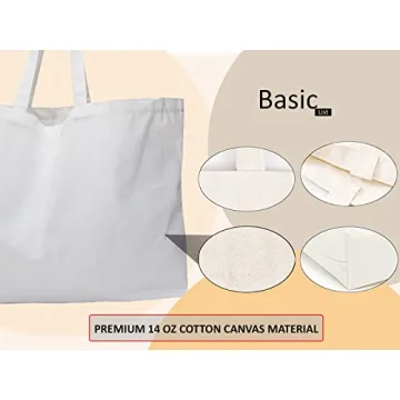 Extra Large Heavy Duty Canvas Tote Bag for All Use