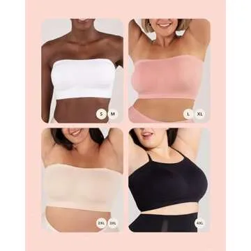 Comfortable SHAPERMINT Strapless Bra for All Sizes