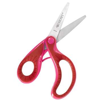 Westcott Ergo Jr. Pointed Scissors for Kids Ages 4-6