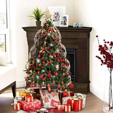 AMS 90ct Christmas Balls Shatterproof Eco-Friendly Ornaments