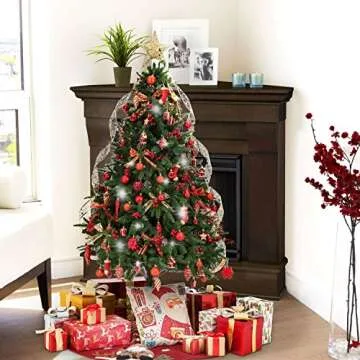 AMS 90ct Christmas Balls Shatterproof Eco-Friendly Ornaments