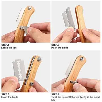 Mudder Bread Lame Scoring Tool Knife Bread Dough Sourdough Tool with 10 Pcs Replaceable Blades Wooden Handle Lame Slashing and 2 Pcs Scoring Knife with Protective Cover for Baking