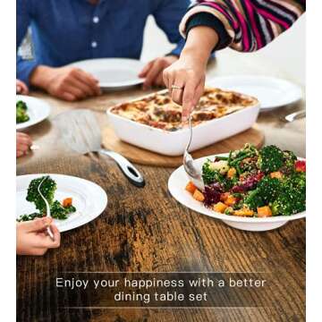 MIERES 5-Piece Dining Table Set for Small Spaces