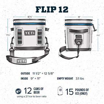 YETI Hopper Flip 12 Portable Cooler - Perfect for Adventures
