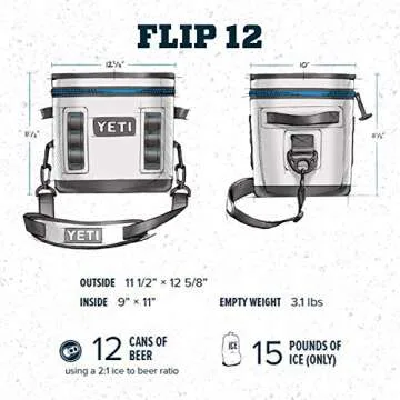YETI Hopper Flip 12 Portable Cooler - Perfect for Adventures