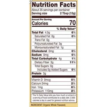 Bob's Red Mill Organic Brown Flaxseed Meal 16-oz Pack