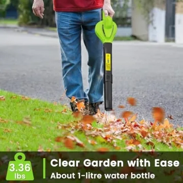 Lightweight Electric Cordless Leaf Blower with Rechargeable Batteries