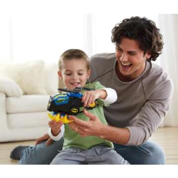Fisher-Price Imaginext DC Super Friends Batman Toy Batcopter Helicopter & Figure Set for Preschool P...
