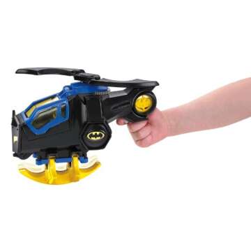 Fisher-Price Imaginext DC Super Friends Batman Toy Batcopter Helicopter & Figure Set for Preschool Pretend Play Kids Ages 3+ Years
