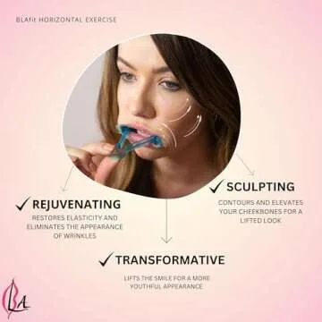 Lip Plumper Device | Non-Invasive Lip Plumping Device, Pain-Free | 60-Second Daily Exercise for Fuller Lips, Defined Jawline & Firmer Skin, MADE IN USA (Peachy Pink)
