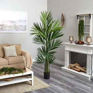 Nearly Natural 7ft Kentia Palm Tree for Realistic Décor
