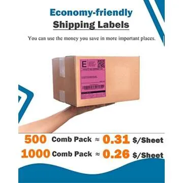 4"x 6" Thermal Labels, Thermal Shipping Labels, Thermal Label Printer Paper Compatible with 4XL, UPX, Ebay, 4"x 6"Shipping Labels for Munbyn, Rollo, Phomemo, Zebra, 500 Labels/roll
