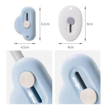 Duehut 2 PCS Mini Utility Knives Cloud Shaped Box Cutter, Mini Box Cutter,Opener Paper Envelope Slit...