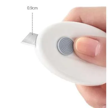 Duehut 2 PCS Mini Utility Knives Cloud Shaped Box Cutter, Mini Box Cutter,Opener Paper Envelope Slitter Carton Portable Cutter with Key Chain Hole,for Home Office School Stationery Cutting Supplies