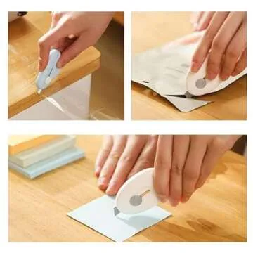 Duehut 2 PCS Mini Utility Knives Cloud Shaped Box Cutter, Mini Box Cutter,Opener Paper Envelope Slitter Carton Portable Cutter with Key Chain Hole,for Home Office School Stationery Cutting Supplies