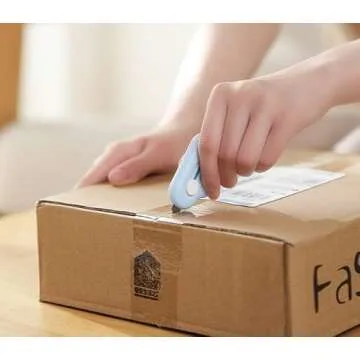 Duehut 2 PCS Mini Utility Knives Cloud Shaped Box Cutter, Mini Box Cutter,Opener Paper Envelope Slitter Carton Portable Cutter with Key Chain Hole,for Home Office School Stationery Cutting Supplies