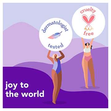 joy Razors for Women, 1 Handle, 4 Razor Blade Refills, Lavender, Lubrastrip to Help Avoid Skin Irritation