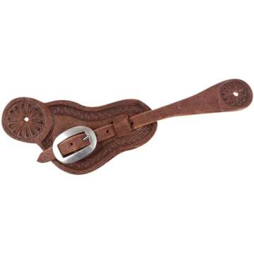 Martin Saddlery Chocolate Roughout San Carlos Spur Strap