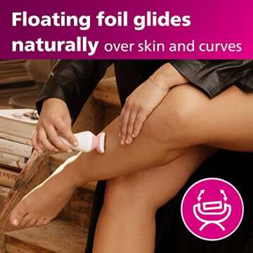 Philips Lady Electric Shaver Series 6000 - Gentle and Cordless