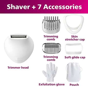 Philips Lady Electric Shaver Series 6000 - Gentle and Cordless