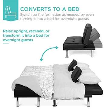 Affordable Faux Leather 3-Piece Modular Sofa Set