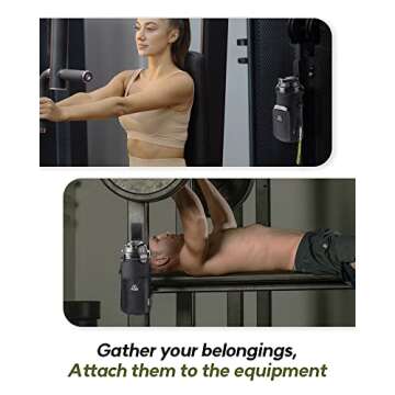 Monggria Magnetic Water Bottle Holder with Sling and Pouch