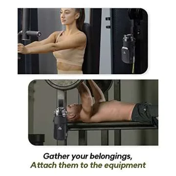Monggria Magnetic Water Bottle Holder with Sling and Pouch