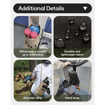 Monggria Magnetic Water Bottle Holder with Sling and Pouch